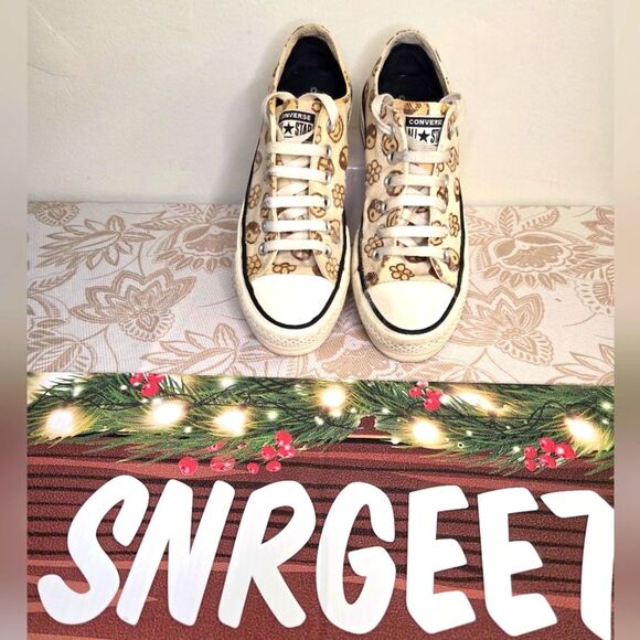 Converse Shoes - CONVERSE ALL STARS LIFT PEACE YIN YANG FLOWER SMILEY PLATFORM CONS WM6.5/MN 4.5